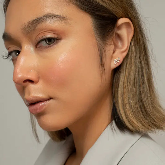 Baguette Minimalist Wedding Earrings - E-S3144