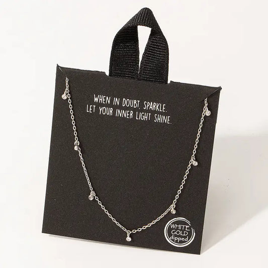 Gold Dipped Dainty Chain Necklace