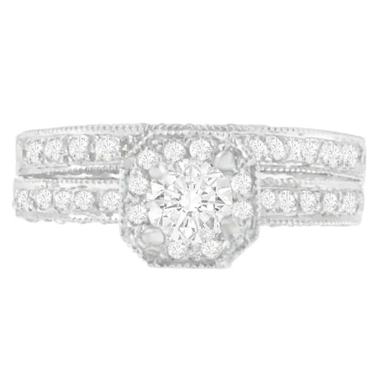 Eternal Radiance Ring – 14K Gold, 1.0ct Round Diamond