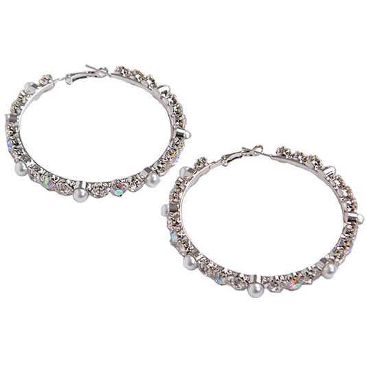 Luxury Stones Hoop Earrings