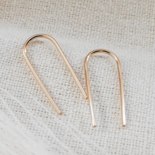 Open Arc Earrings | 14k Gold Fill & Sterling Silver