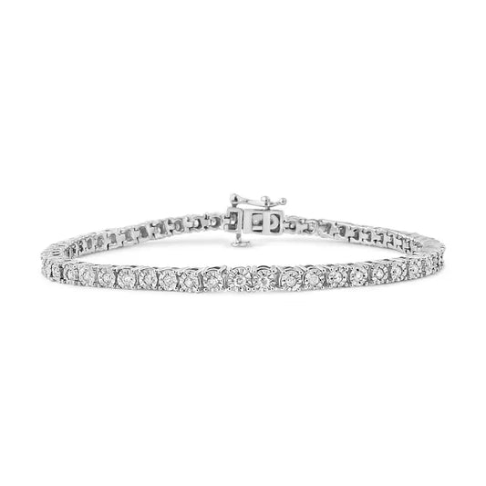 Eternal Diamond Tennis Bracelet – 1.0ct in Sterling Silver