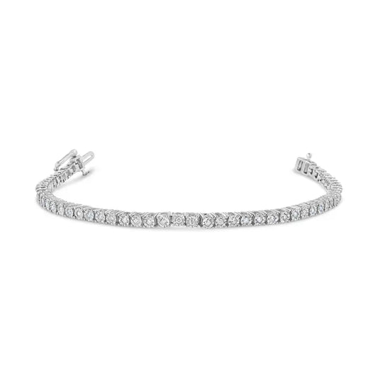 Eternal Diamond Tennis Bracelet – 1.0ct in Sterling Silver