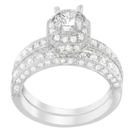 Eternal Radiance Ring – 14K Gold, 1.0ct Round Diamond