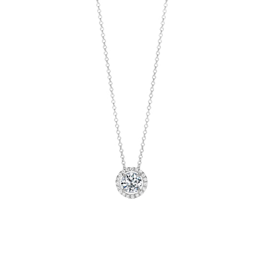 Brilliant Sparkle Moissanite Floating Necklace