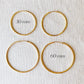 18k Gold Filled Hollowed Endless Continuous Hoop Earrings 40