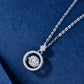 Eternal Charm Necklace – Dancing Moissanite in 925 Sterling Silver