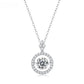 Eternal Charm Necklace – Dancing Moissanite in 925 Sterling Silver