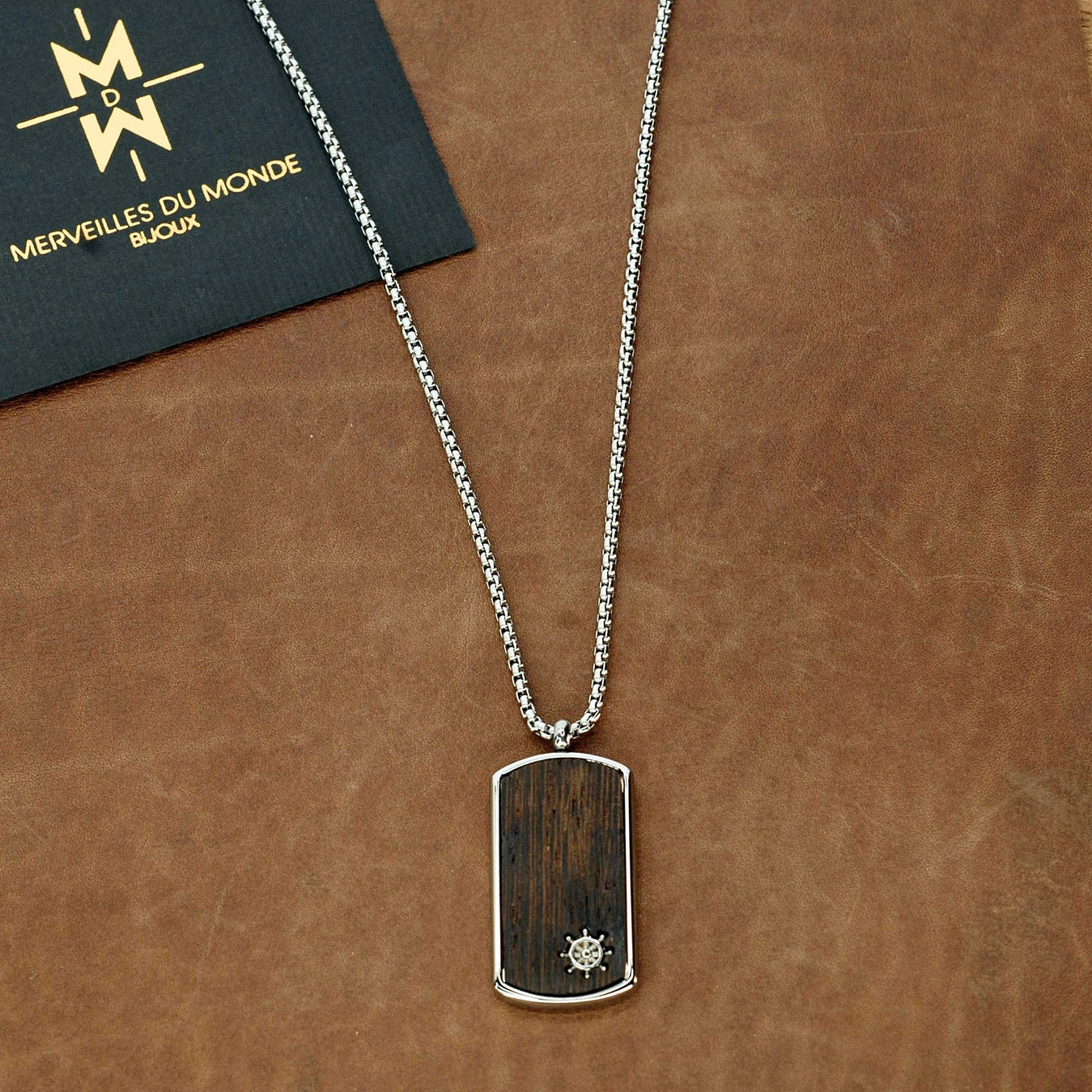 Men's Necklace Wood