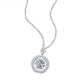 Eternal Charm Necklace – Dancing Moissanite in 925 Sterling Silver
