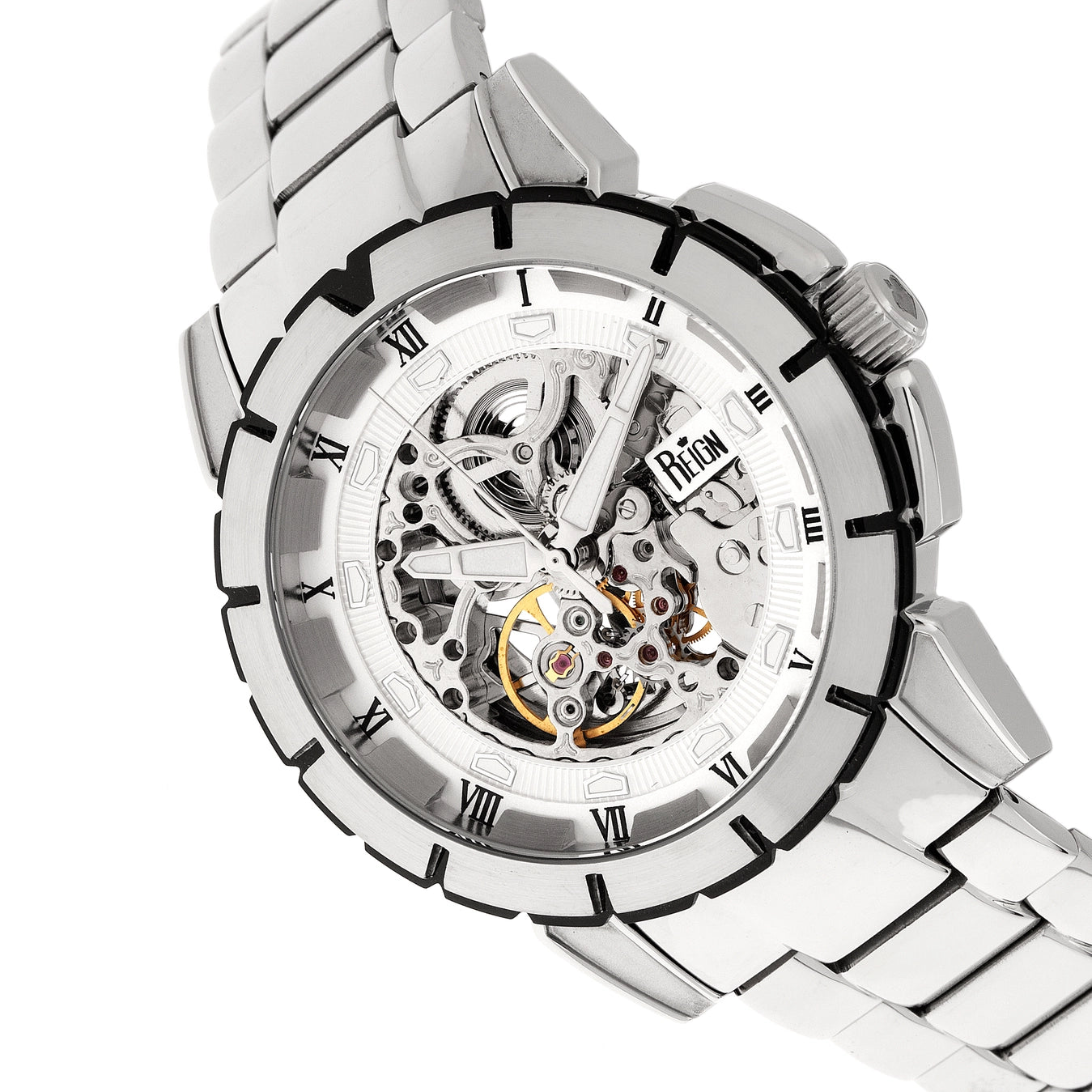 Reign Philippe Automatic Skeleton Bracelet Watch