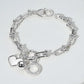 Golden Heart Chain Bracelet – 14K Gold Plated with CZ Charm