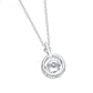 Eternal Charm Necklace – Dancing Moissanite in 925 Sterling Silver