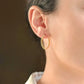 Twisted Hoops - Tarnish-Free 20 mm Thin Rope Hoop Earrings