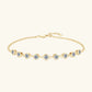 Moissanite Stacking Wedding Bracelet in 925 Sterling Silve