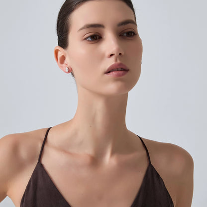 Pear Cut Moissanite Stud Earrings