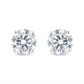 Timeless 14K Gold 2.0ct Round Lab-Grown Diamond Stud Earrings