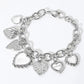 Luxe Heart Bracelet – 14K Gold Plated with CZ & Mother of Pearl