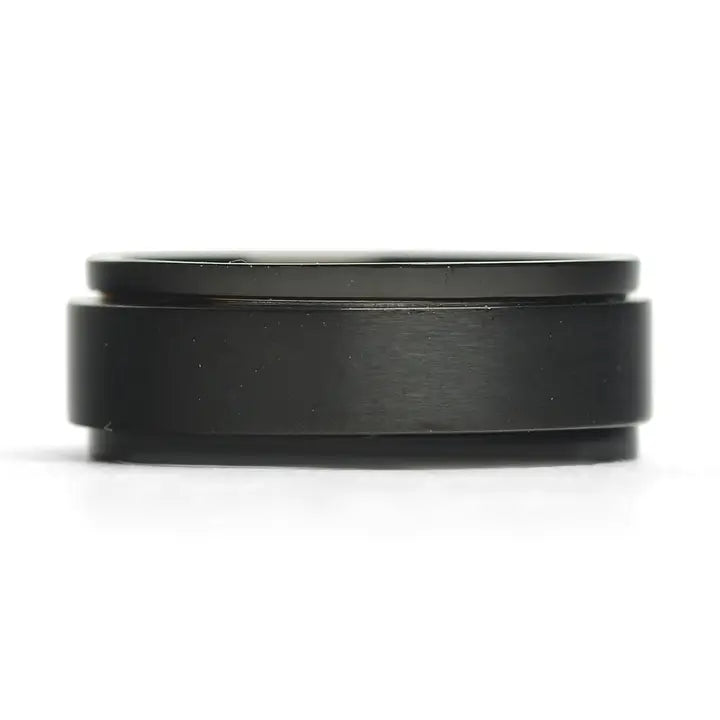 Black Enamel Stainless Steel Spinner Center Ring