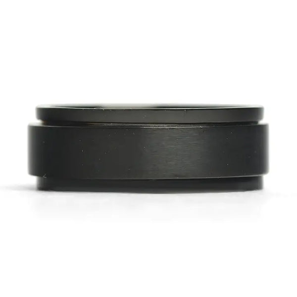 Black Enamel Stainless Steel Spinner Center Ring