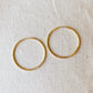 18k Gold Filled Hollowed Endless Continuous Hoop Earrings 40