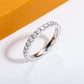 Moissanite Eternity Wedding Band Ring in 925 Sterling Silver