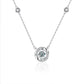 Radiance Necklace – Moissanite Dancing Stone in 925 Sterling Silver