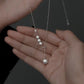 Simple Elegant Pearl Pendant Necklace in 925 Sterling Silver