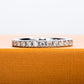 Moissanite Eternity Wedding Band Ring in 925 Sterling Silver