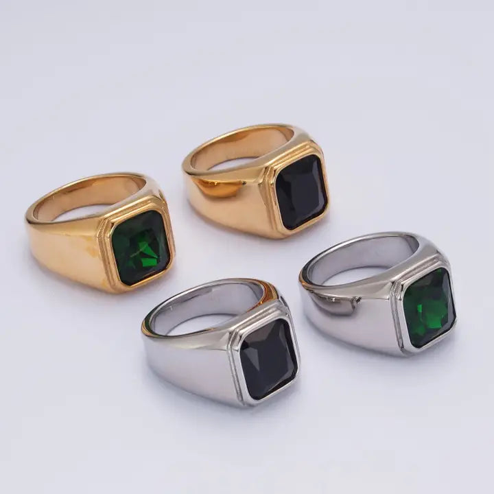 Stainless Steel Signet Rings For Men