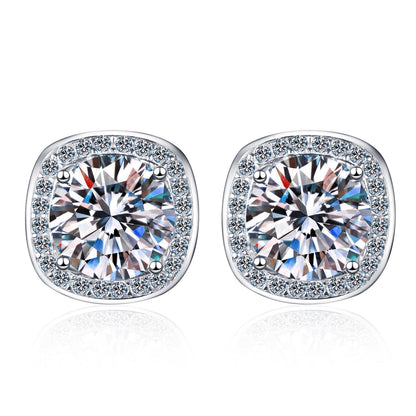 Four-Prong Moissanite Stud Earrings
