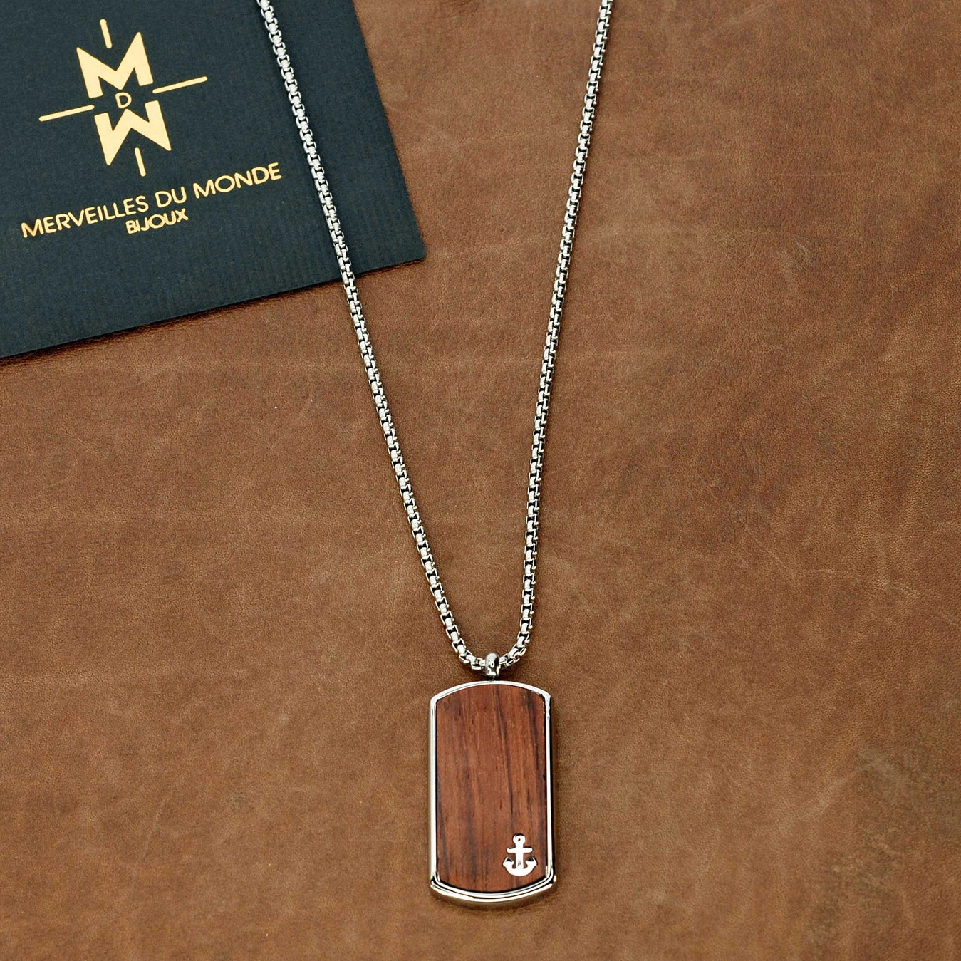 Men's Necklace Wood