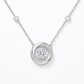 Radiance Necklace – Moissanite Dancing Stone in 925 Sterling Silver