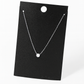 Gold Dipped Dainty Chain Stud Charm Necklace