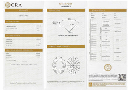 Sterling Silver Created Moissanite