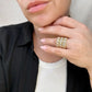 18k Gold Filled Chunky CZ Eternity Band Ring