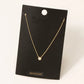 Gold Dipped Dainty Chain Stud Charm Necklace