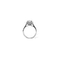 Sterling Silver 1.2CT 7.0MM Moissanite Halo Engagement Ring