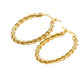 Twisted Hoops - Tarnish-Free 20 mm Thin Rope Hoop Earrings