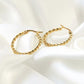 Twisted Hoops - Tarnish-Free 20 mm Thin Rope Hoop Earrings
