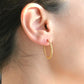 Twisted Hoops - Tarnish-Free 20 mm Thin Rope Hoop Earrings