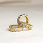 18k Gold Filled Chunky CZ Eternity Band Ring