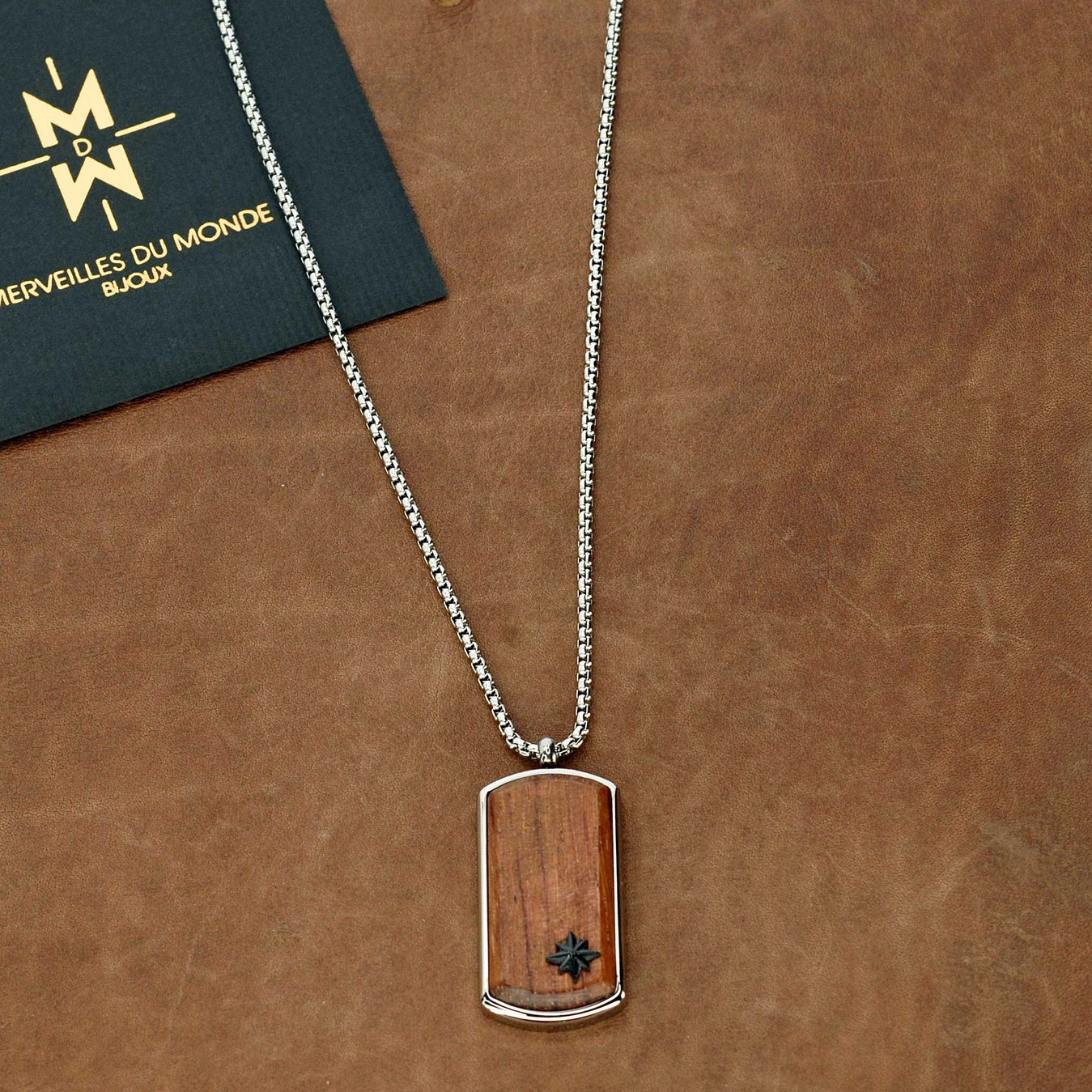 Men's Necklace Wood
