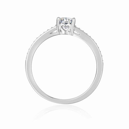 Sterling Silver Created Moissanite
